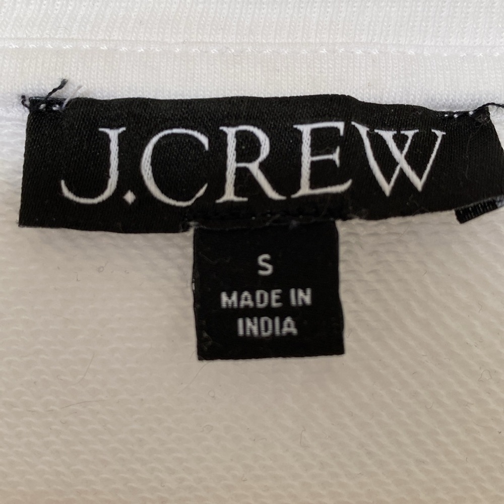 J. Crew 100% Cotton Blouse Nautical Rope Tie - White - Picture 4 of 6